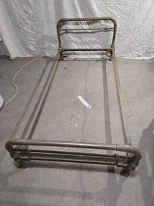 lot 97 image: Brass Metal Bed Frame 37 x 78