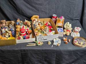 lot 111 image: Figurines and Decorative Items including Animals, Dolls, and Crafts