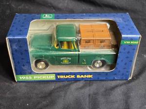 lot 174 image: 1955 John Deere Pickup Truck Bank - 125 Scale by Ertl