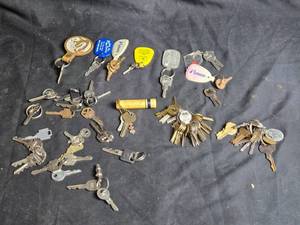 lot 177 image: Collection of Miscellaneous Keys with Keychains and Accessories