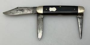 lot 145 image: Vintage Gambler Stores Three Blade Pocket Knife