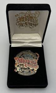 lot 171 image: Vintage Limited Edition 1 Of 1000  Pirates Of The Caribbean Moonlight Event Logo Pin (NIB)