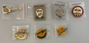 lot 186 image: Misc. Vintage Collectible Pins Including Hard Rock Caf & More