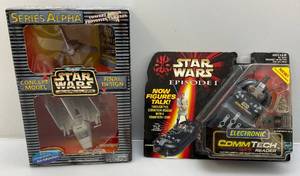 lot 13 image: Misc. 1990s STAR WARS CollectiblesNIB) Boxes Show Signs Shelf Wear