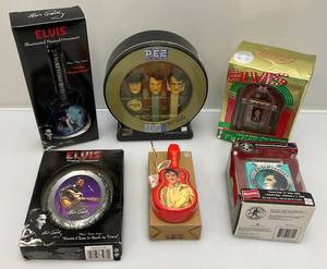 lot 14 image: Misc. Vintage ELVIS Collectibles Including PEZ & More
