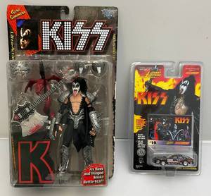 lot 15 image: 1997 Mcfarlane Toys KISS Gene Simmons Action Figure (NIB) & More (Packaging Shows Signs Of Wear)