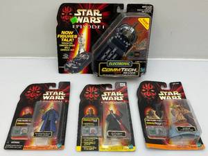 lot 18 image: 1990s STAR WARS & STAR WARS Episode I Action Figures & Comm Tech Reader (NIB) Packaging Shows Signs Of Wear