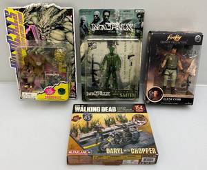 lot 24 image: Misc. Action Figures (NIB) Including Walking Dead, Wildcats & More Packaging Shows Signs Of  Wear