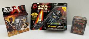 lot 35 image: Misc. STAR WARS Items Including 1998 Episode I Comm Tech Reader & More (NIB) Packaging Shows Signs Of Wear