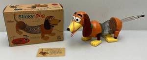 lot 36 image: 2008 Slinky Brand Slinky Dog Pull Toy In Original Box (NIB) Packaging Shows Signs Of Wear