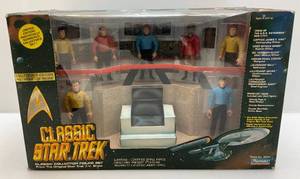 lot 42 image: 1993 Classic Star Trek Classic Collector Figure Set (NIB) Packaging Shows Signs Of  Wear