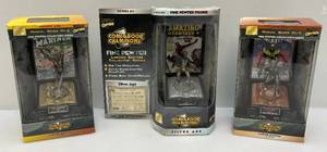 lot 46 image: 1996-97 Marvel Limited Edition Fine Pewter Collectors Series (NIB) 1Yellowed Plastic