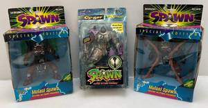lot 47 image: 1990s Mcfarlane Toys Spawn Action Figure (NIB) Packaging Shows Signs Of  Wear