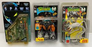 lot 48 image: 1990s Mcfarlane Toys Spawn Action Figure (NIB) Packaging Shows Signs Of  Wear 1Yellowed Plastic