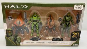 lot 51 image: 2021 HALO Infinite Action Figures Set (NIB) Packaging Shows Signs Of Shelf  Wear