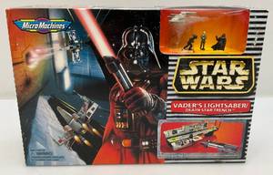 lot 71 image: 1996 STAR WARS Micro Machines Death Star Trench Set (NIB) Packaging Show Signs Shelf Wear