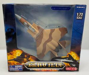lot 78 image: 2009 BRAVO TEAM 172 Scale Die Cast US F-15C Eagle (NIB) Packaging Show Signs Shelf Wear