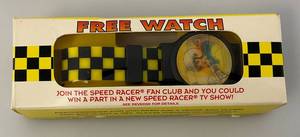 lot 81 image: Vintage 1993 SPEED RACER Fan Club Promo Special Decoder Wtch (NIB) Packaging Shows Signs Of Shelf Wear