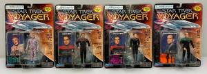 lot 84 image: Misc. Vintage 1990s STAR TREK Voyager Action Figures (NIB) Packaging Shows Signs Of Shelf Wear