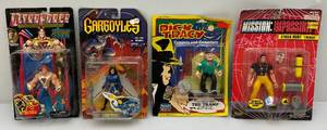 lot 86 image: Misc. Collectible Action Figures Including Dick Tracy, Gargoyles & More (NIB) Packaging Shows Signs Of Shelf Wear