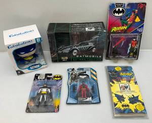 lot 89 image: Misc. Vintage BATMAN Collectibles Including Action Figures & More (NIB)  Packaging Shows Signs Of Shelf Wear