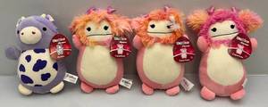 lot 214 image: Misc. Squishmallows Hug Mees (New With Tags)