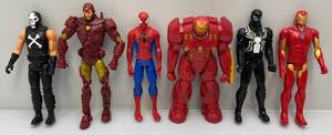 lot 222 image: Misc. 11 Superhero Action Figures & More