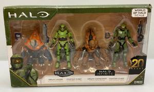 lot 230 image: Halo Infinite 12 Pc. Action Figure Set (NIB)  Packaging Has Shelf Wear