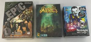 lot 241 image: Misc. Table Games Including EPIC Pvp, Aztec & The Secret Neighbor All (Factory Sealed)