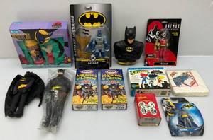 lot 256 image: Misc. Batman Action Figures & Collectibles (Most NIB)