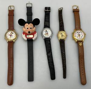 lot 268 image: Misc. Mickey Mouse Collectible Watches