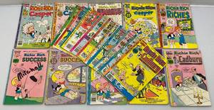lot 272 image: Misc. Vintage 35, 40, 50 & 60 Cent Richie Rich Comics  (Some Covers May Have Writing)