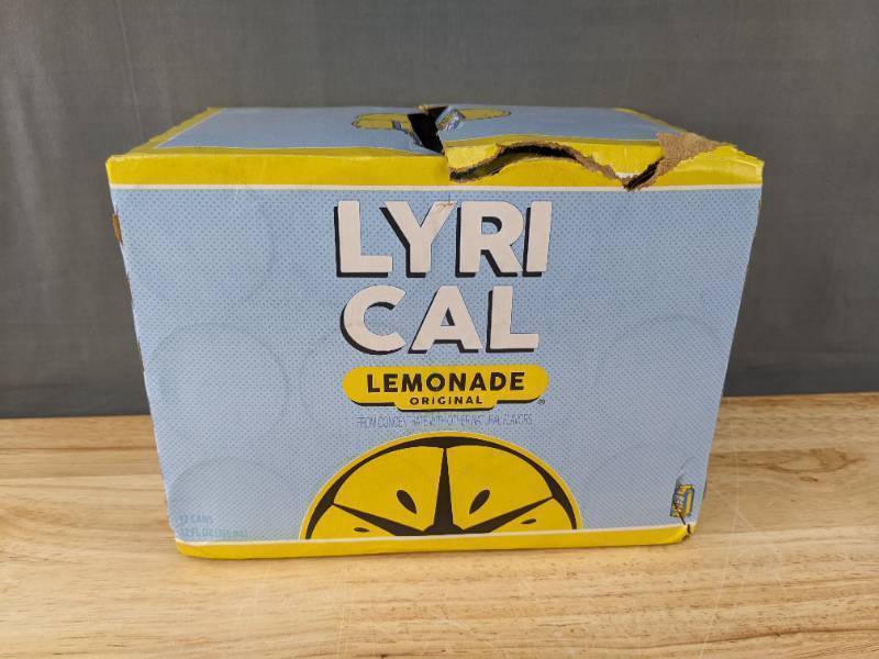 lot 11J image: Hard to Find Brand New Case of 12 Lyrical Lemonade 12oz Cans Rare N