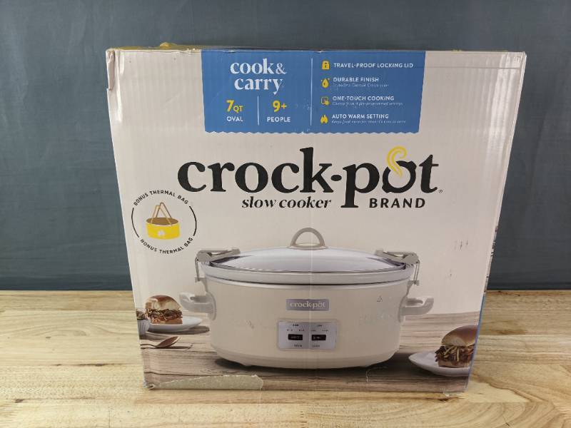 lot 11D image: New Crock-Pot 7-Qt Programmable Slow Cooker N