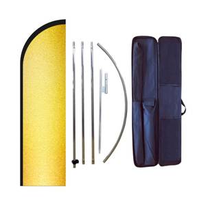 lot 107 image: New Solid Golden Blank Swooper Flag Pole Kit for Businesses Advertising Banner Kit B
