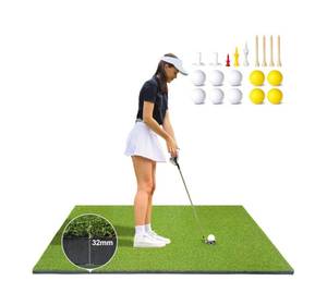 lot 112 image: Brand New IndoorOutdoor Golf Mat with Golf Balls and Tees $79.99 Retail B