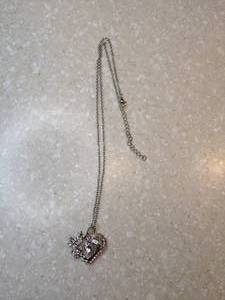 lot 407 image: New Butterfly Hollow Heart Shaped Pendant Necklace I Love You P