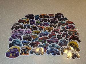 lot 413 image: 50 Total Brand New Monster Truck Stickers P