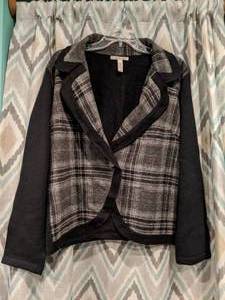 lot 419 image: JM Collection Waist Sweater Black And Gray Size XL P