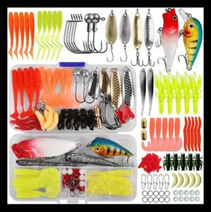 lot 18L image: Brand New 88 Piece Fishing Lure Set N
