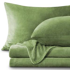 lot 125 image: Brand New BEDELITE Flannel Sheets Queen Size Sage Green B