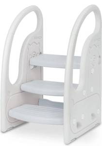 lot 127 image: New Onasti Toddler 3 Step Stool $75.99 Retail B