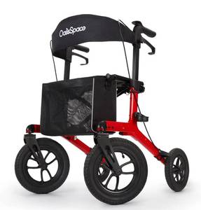 lot 138 image: Brand New OasisSpace Rollator Walker with Pneumatic Tires $179.99 Retail B
