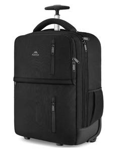 lot 155 image: Brand New MATEIN Rolling Backpack, Travel Laptop Backpack with Wheels Fits 17 Inch Computer, Water Resistant Large Roller Carry On $99.99 Retail B
