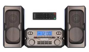 lot 168 image: New Magnavox MM435M-BK 3-Piece Compact CD Shelf System with Digital FM Stereo Radio Bluetooth Wireless Technology and Remote Control 2022 Version Black $64.99 Retail B