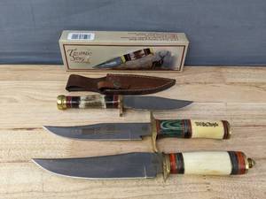 lot 66 image: Two Chipaway Cutlery Knives and a Trophy Stag Knife K