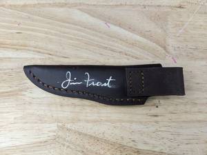 lot 43 image: Autographed Jim Frost Knife Sheath K