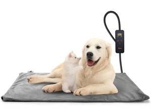 lot 79 image: New Toozey Adjustable Temperature Pet Heating Pad with Timer Waterproof 28 x 20 $49.99 Retail B