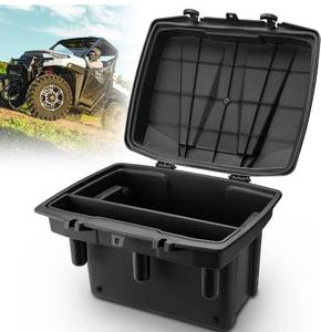 lot 54 image: New KEMIMOTO 21L5.5Gal UTV Bed Storage Box wTop Tool Tray Compatible with Polaris Ranger 1000 900 570 500 Ranger XPGeneral 1000 2013-2023 2024 Rear Cargo Box $119 Retail B