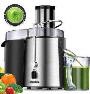 lot 195 image: Brand New Mueller Juicer Ultra Power, Easy Clean Extractor Press Centrifugal Juicing Machine B